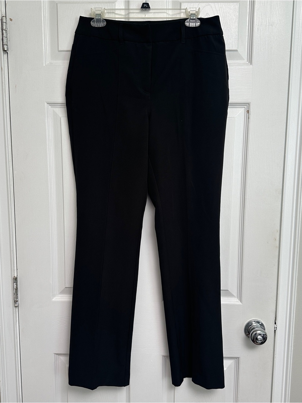 cooper & ella Black Straight-Leg Dress Trousers